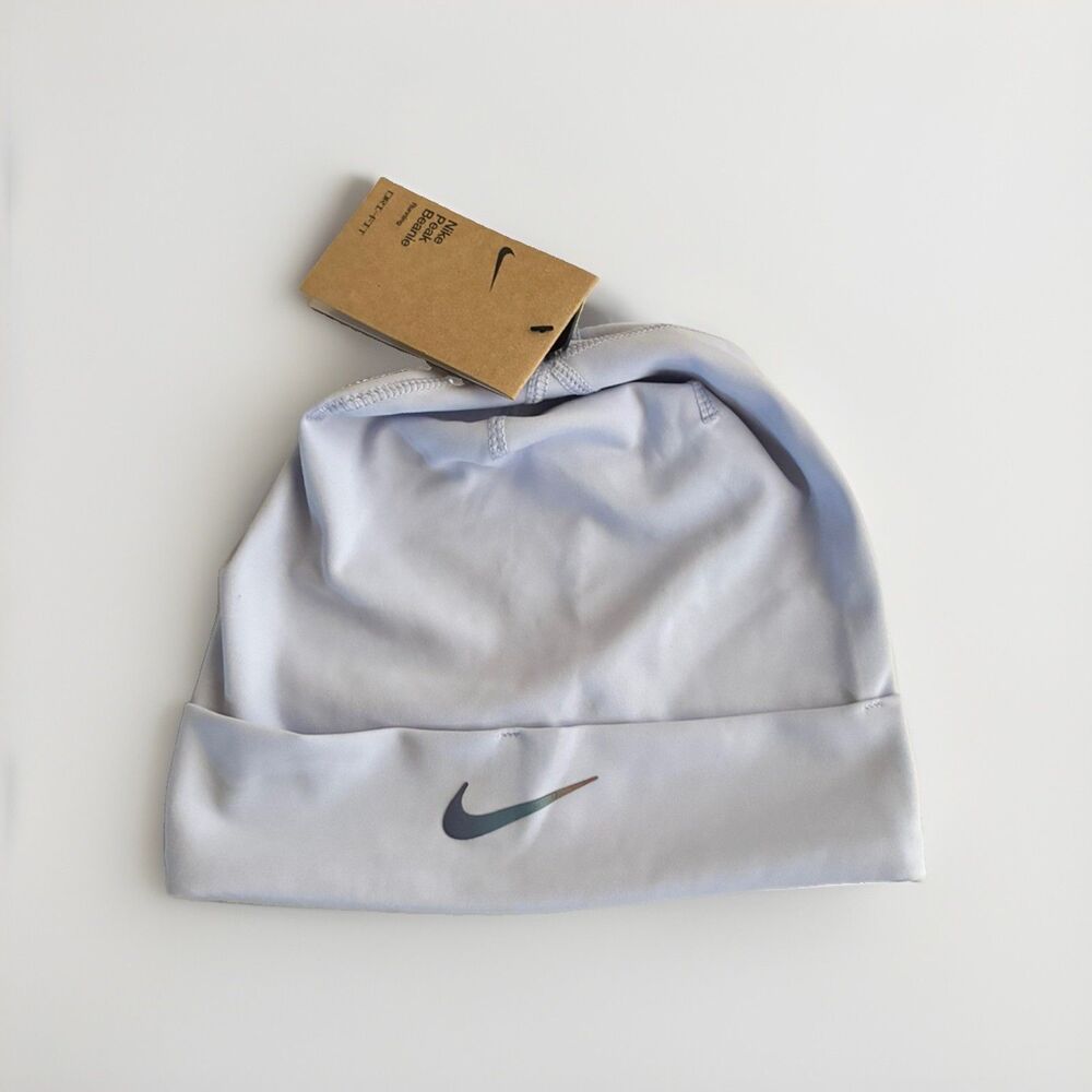 NWT Nike U Peak Dri-FIT Cuffed Beanie (CS2613) Trail Beanie Ghost Comet Blue NWT